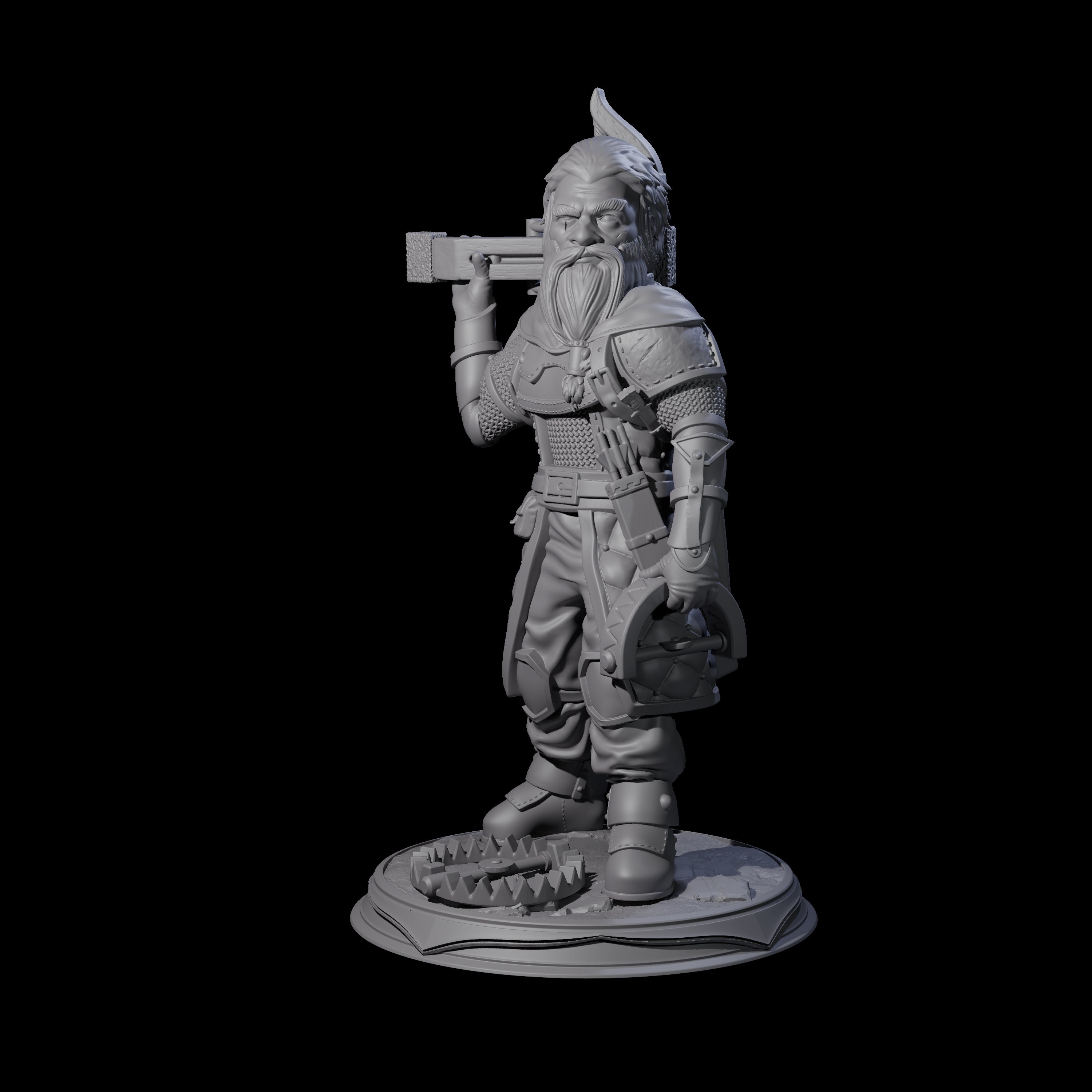 Veteran Halfling Hunter Miniature for Dungeons and Dragons, Pathfinder or other TTRPGs