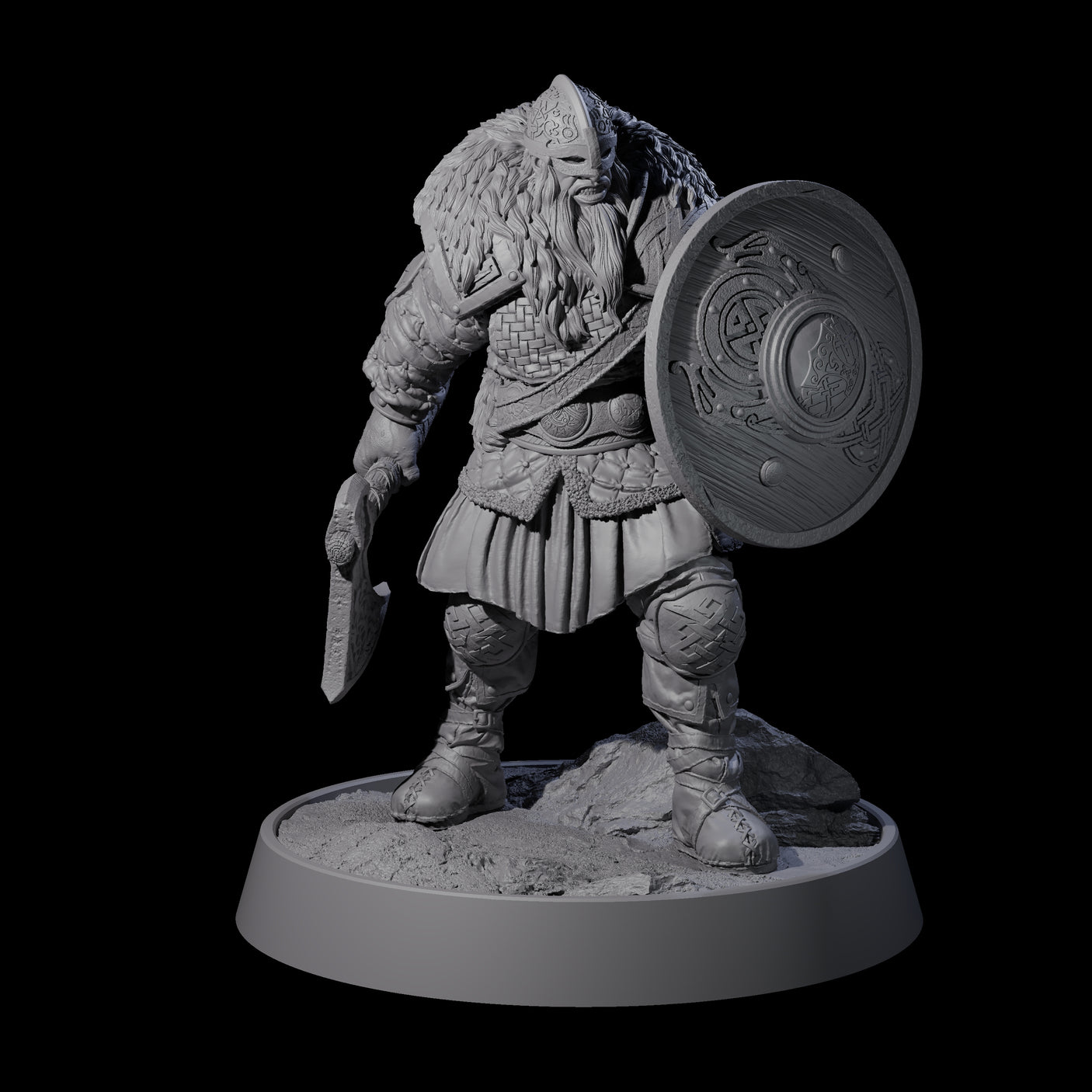Veteran Viking Warrior A Miniature for Dungeons and Dragons, Pathfinder or other TTRPGs