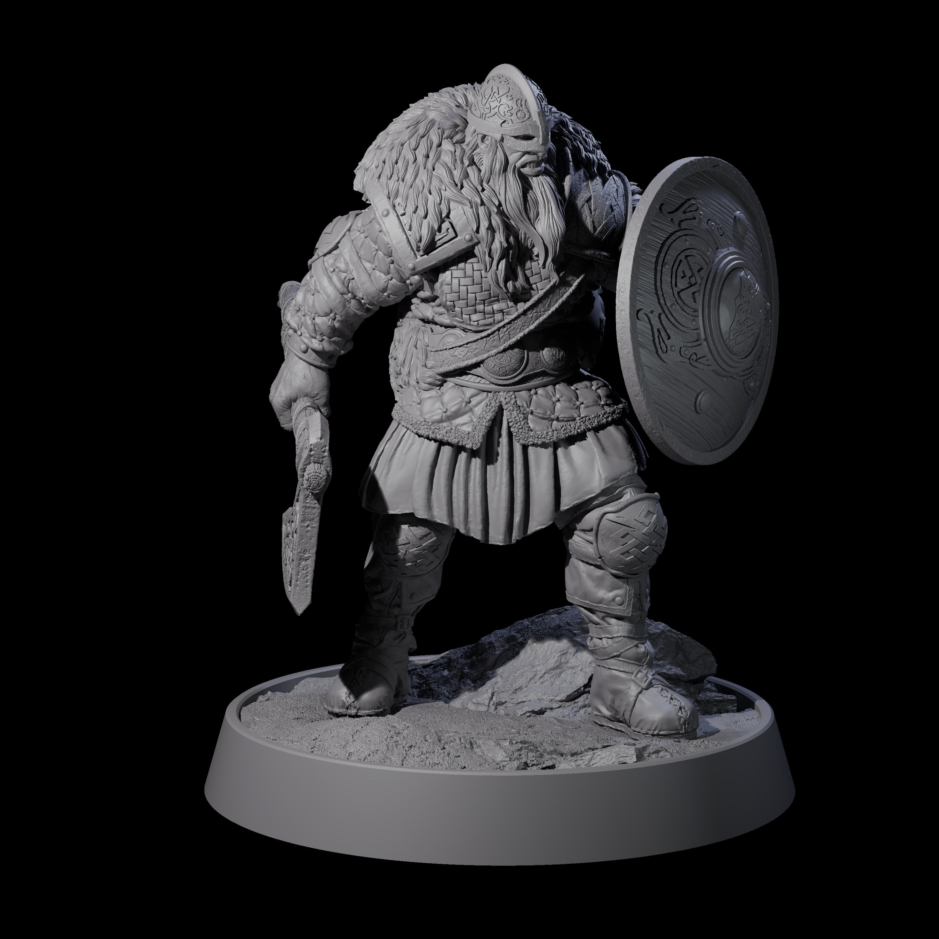 Veteran Viking Warrior A Miniature for Dungeons and Dragons, Pathfinder or other TTRPGs