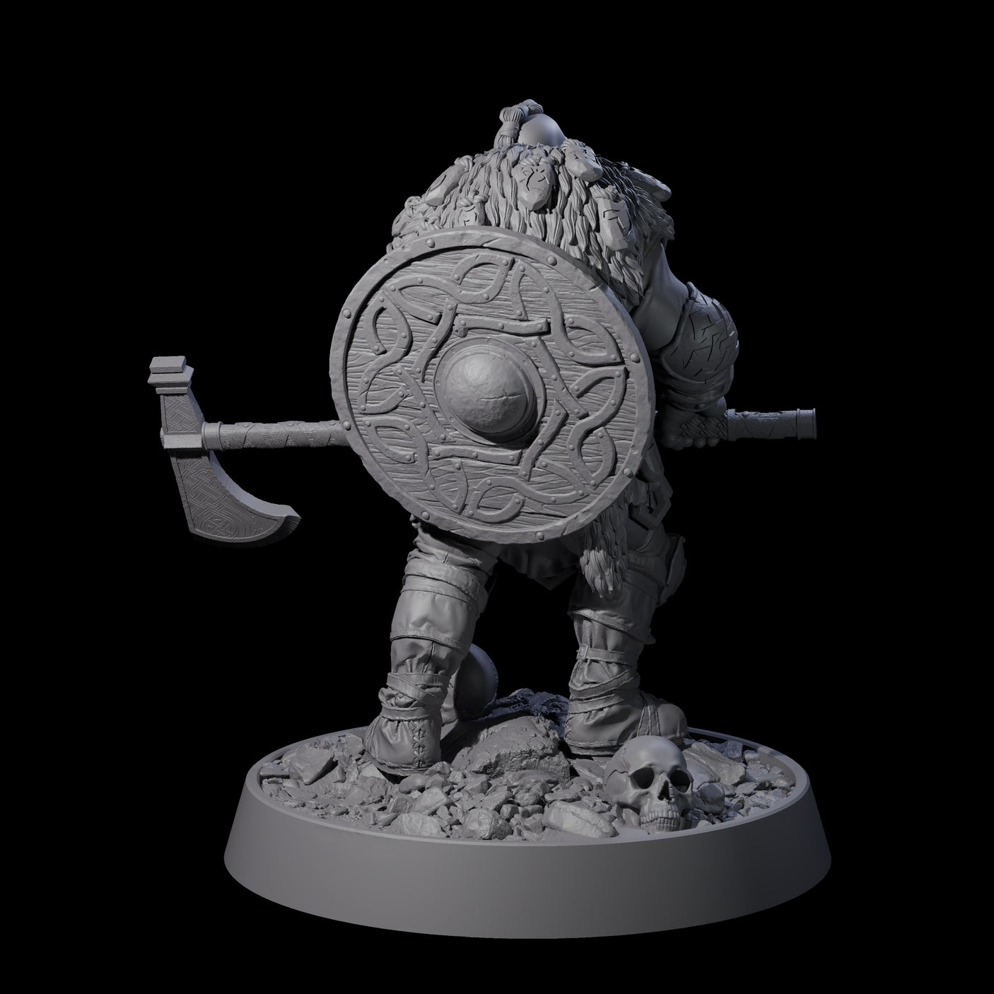 Veteran Viking Warrior B Miniature for Dungeons and Dragons, Pathfinder or other TTRPGs