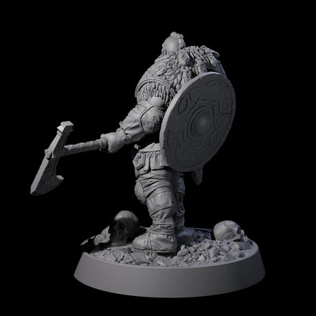 Veteran Viking Warrior B Miniature for Dungeons and Dragons, Pathfinder or other TTRPGs