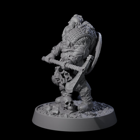Veteran Viking Warrior B Miniature for Dungeons and Dragons, Pathfinder or other TTRPGs