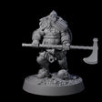 Veteran Viking Warrior B Miniature for Dungeons and Dragons, Pathfinder or other TTRPGs
