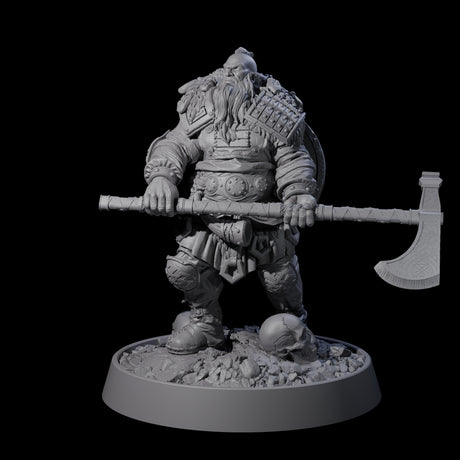 Veteran Viking Warrior B Miniature for Dungeons and Dragons, Pathfinder or other TTRPGs