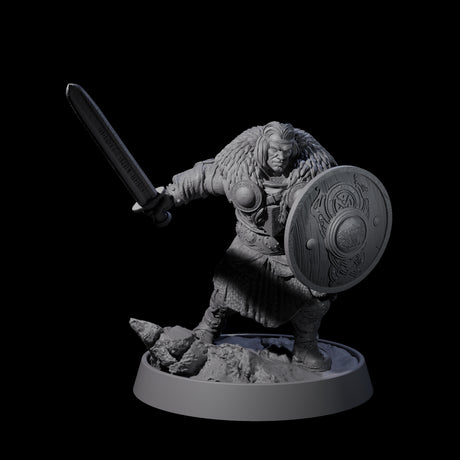 Veteran Viking Warrior C Miniature for Dungeons and Dragons, Pathfinder or other TTRPGs