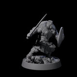 Veteran Viking Warrior C Miniature for Dungeons and Dragons, Pathfinder or other TTRPGs