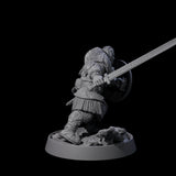 Veteran Viking Warrior C Miniature for Dungeons and Dragons, Pathfinder or other TTRPGs