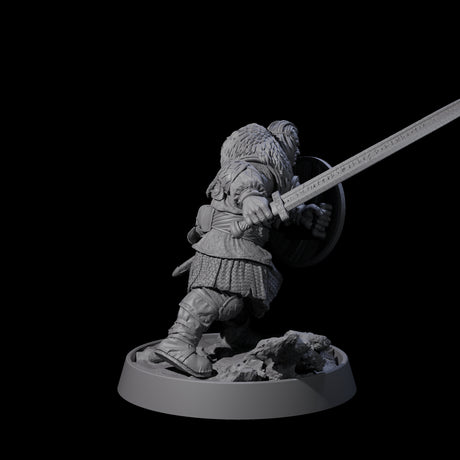 Veteran Viking Warrior C Miniature for Dungeons and Dragons, Pathfinder or other TTRPGs