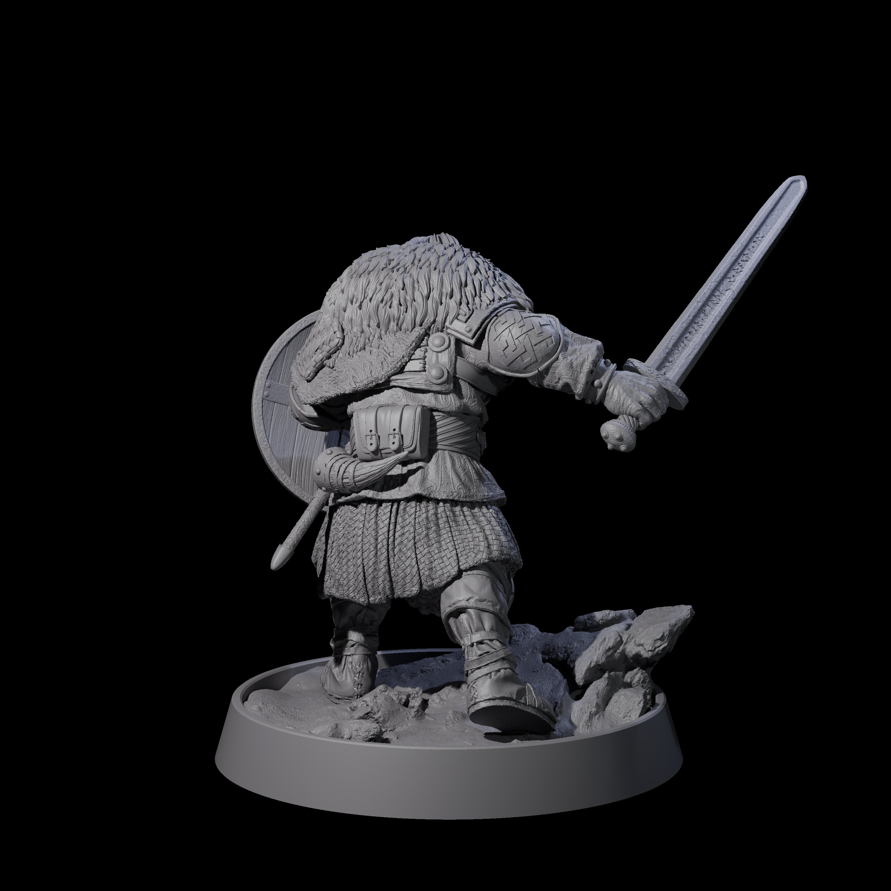 Veteran Viking Warrior C Miniature for Dungeons and Dragons, Pathfinder or other TTRPGs