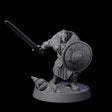Veteran Viking Warrior C Miniature for Dungeons and Dragons, Pathfinder or other TTRPGs