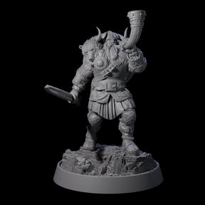 Veteran Viking Warrior D Miniature for Dungeons and Dragons, Pathfinder or other TTRPGs
