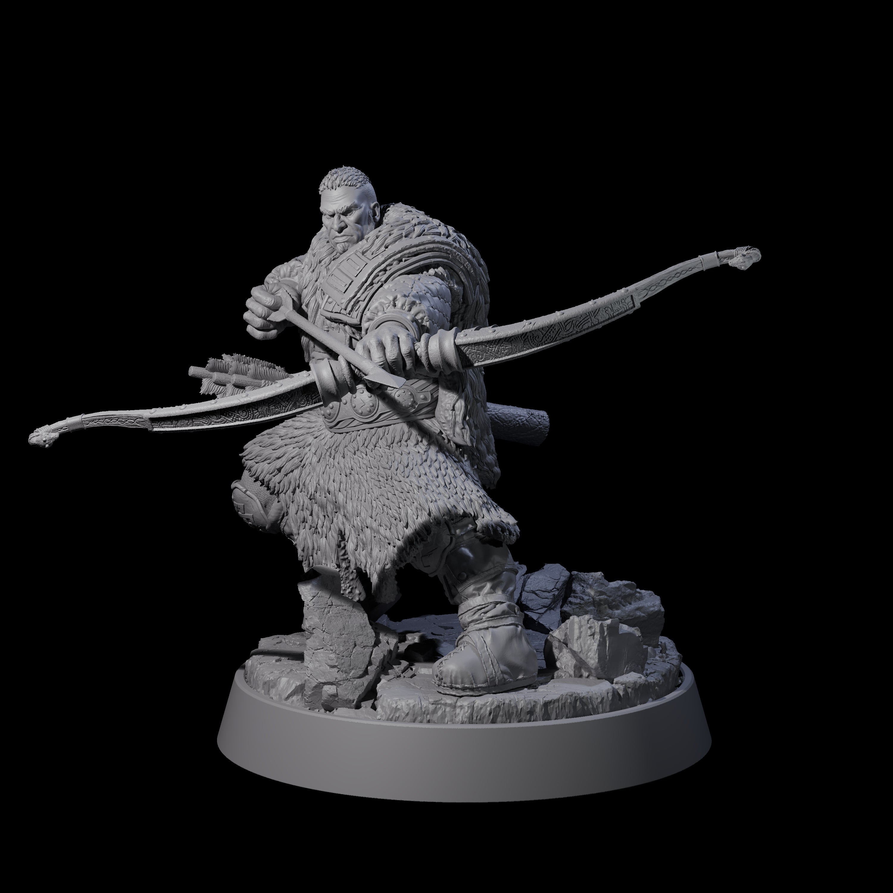 Veteran Viking Warrior E Miniature for Dungeons and Dragons, Pathfinder or other TTRPGs