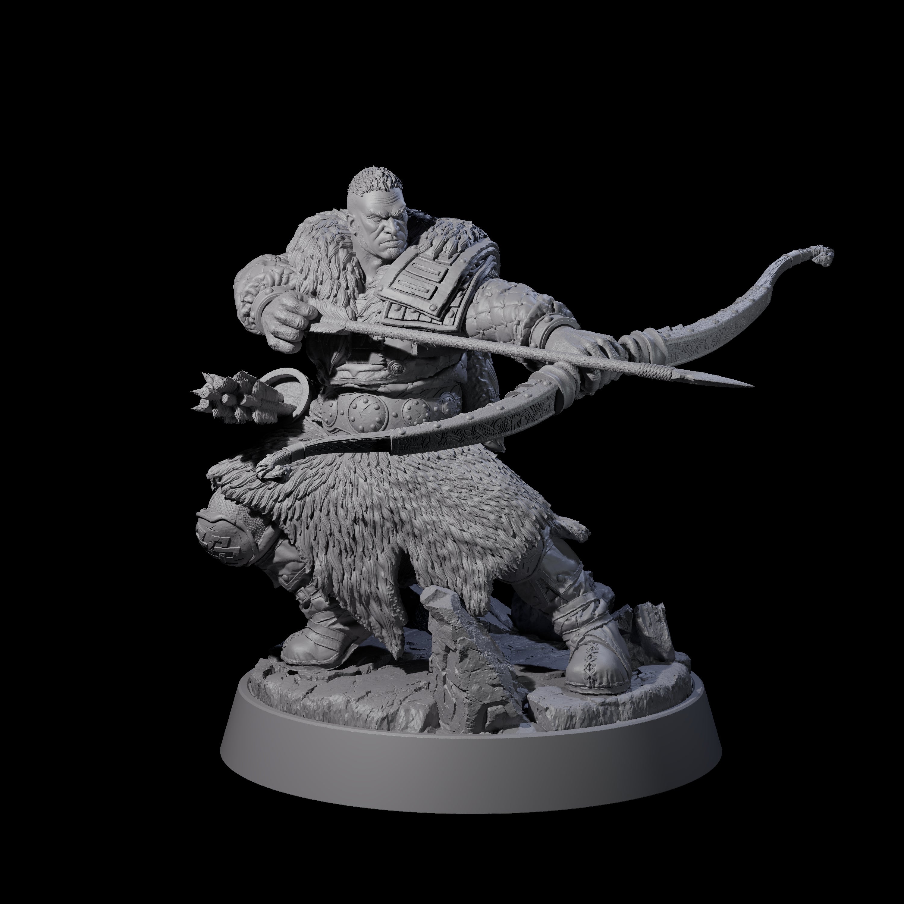 Veteran Viking Warrior E Miniature for Dungeons and Dragons, Pathfinder or other TTRPGs