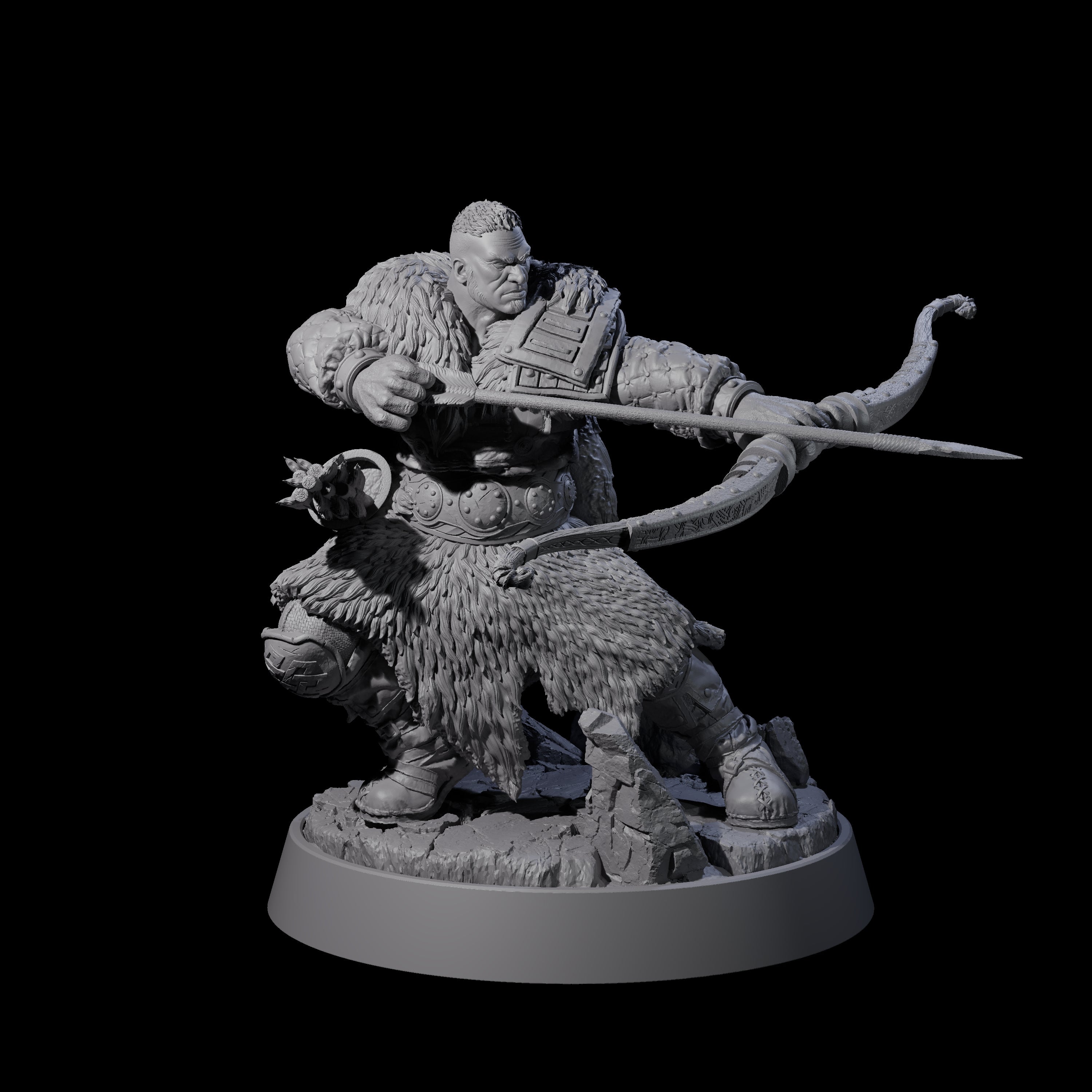 Veteran Viking Warrior E Miniature for Dungeons and Dragons, Pathfinder or other TTRPGs