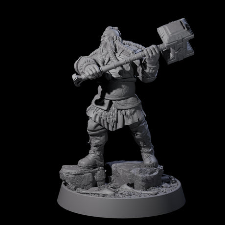 Veteran Viking Warrior F Miniature for Dungeons and Dragons, Pathfinder or other TTRPGs