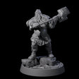 Veteran Viking Warrior F Miniature for Dungeons and Dragons, Pathfinder or other TTRPGs