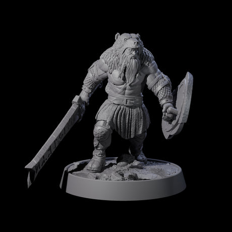 Veteran Viking Warrior H Miniature for Dungeons and Dragons, Pathfinder or other TTRPGs