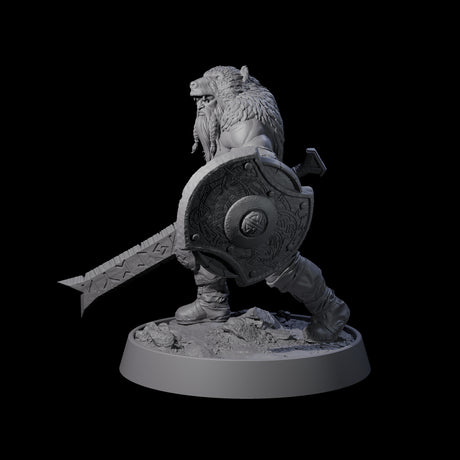 Veteran Viking Warrior H Miniature for Dungeons and Dragons, Pathfinder or other TTRPGs