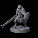 Veteran Viking Warrior H Miniature for Dungeons and Dragons, Pathfinder or other TTRPGs