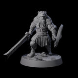 Veteran Viking Warrior H Miniature for Dungeons and Dragons, Pathfinder or other TTRPGs