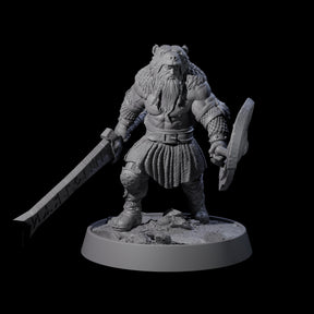 Veteran Viking Warrior H Miniature for Dungeons and Dragons, Pathfinder or other TTRPGs