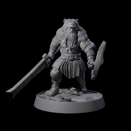 Veteran Viking Warrior H Miniature for Dungeons and Dragons, Pathfinder or other TTRPGs