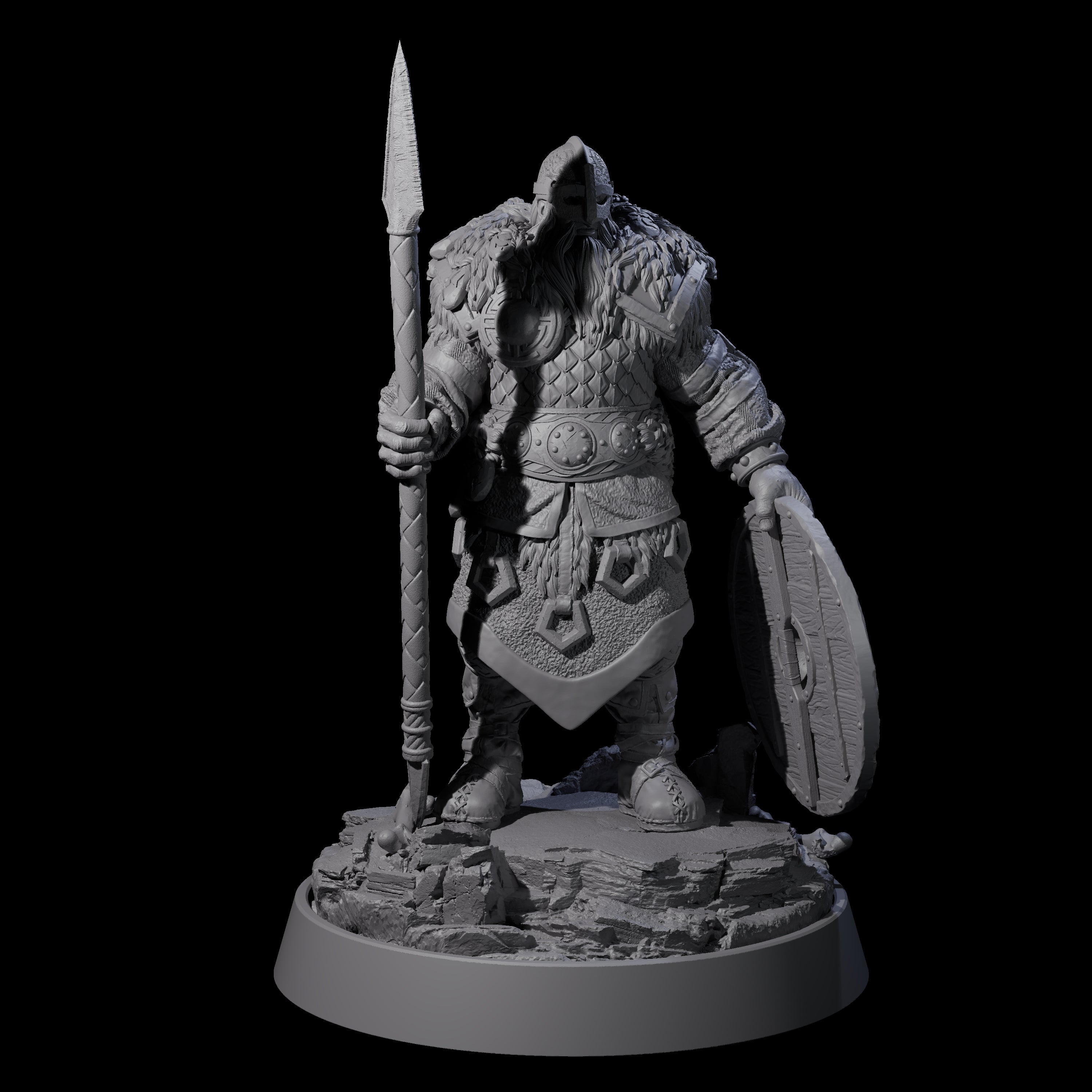 Veteran Viking Warrior I Miniature for Dungeons and Dragons, Pathfinder or other TTRPGs