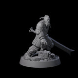 Veteran Viking Warrior J Miniature for Dungeons and Dragons, Pathfinder or other TTRPGs