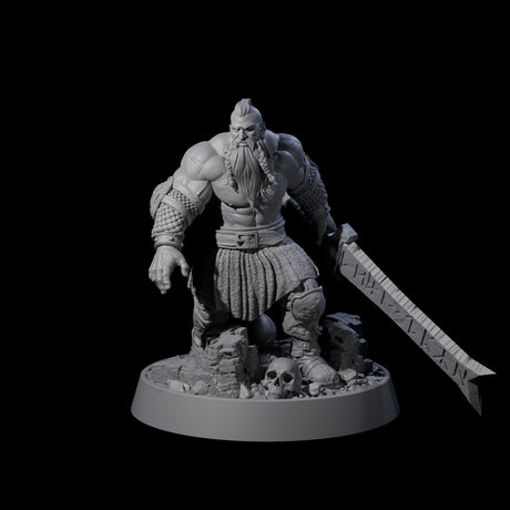 Veteran Viking Warrior J Miniature for Dungeons and Dragons, Pathfinder or other TTRPGs