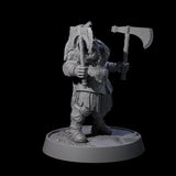 Veteran Viking Warrior K Miniature for Dungeons and Dragons, Pathfinder or other TTRPGs