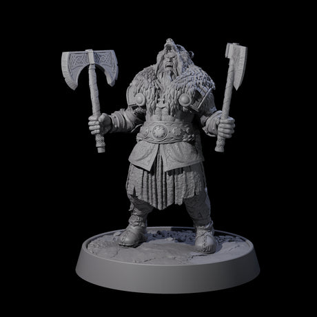 Veteran Viking Warrior K Miniature for Dungeons and Dragons, Pathfinder or other TTRPGs