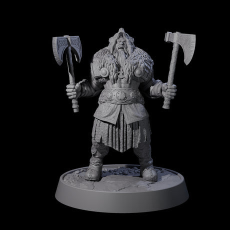 Veteran Viking Warrior K Miniature for Dungeons and Dragons, Pathfinder or other TTRPGs