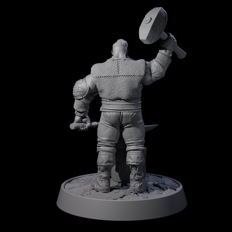 Veteran Viking Warrior L Miniature for Dungeons and Dragons, Pathfinder or other TTRPGs