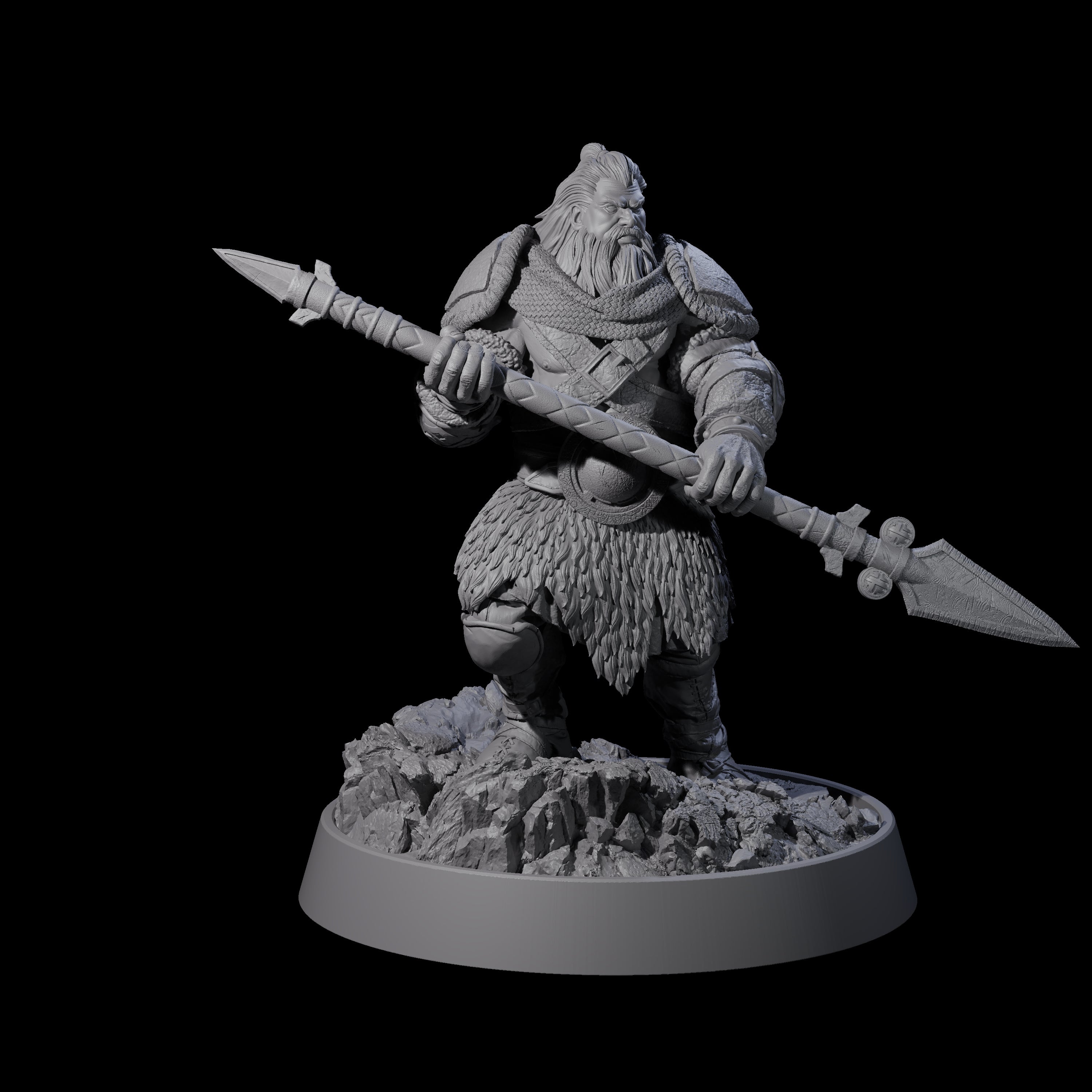 Veteran Viking Warrior M Miniature for Dungeons and Dragons, Pathfinder or other TTRPGs