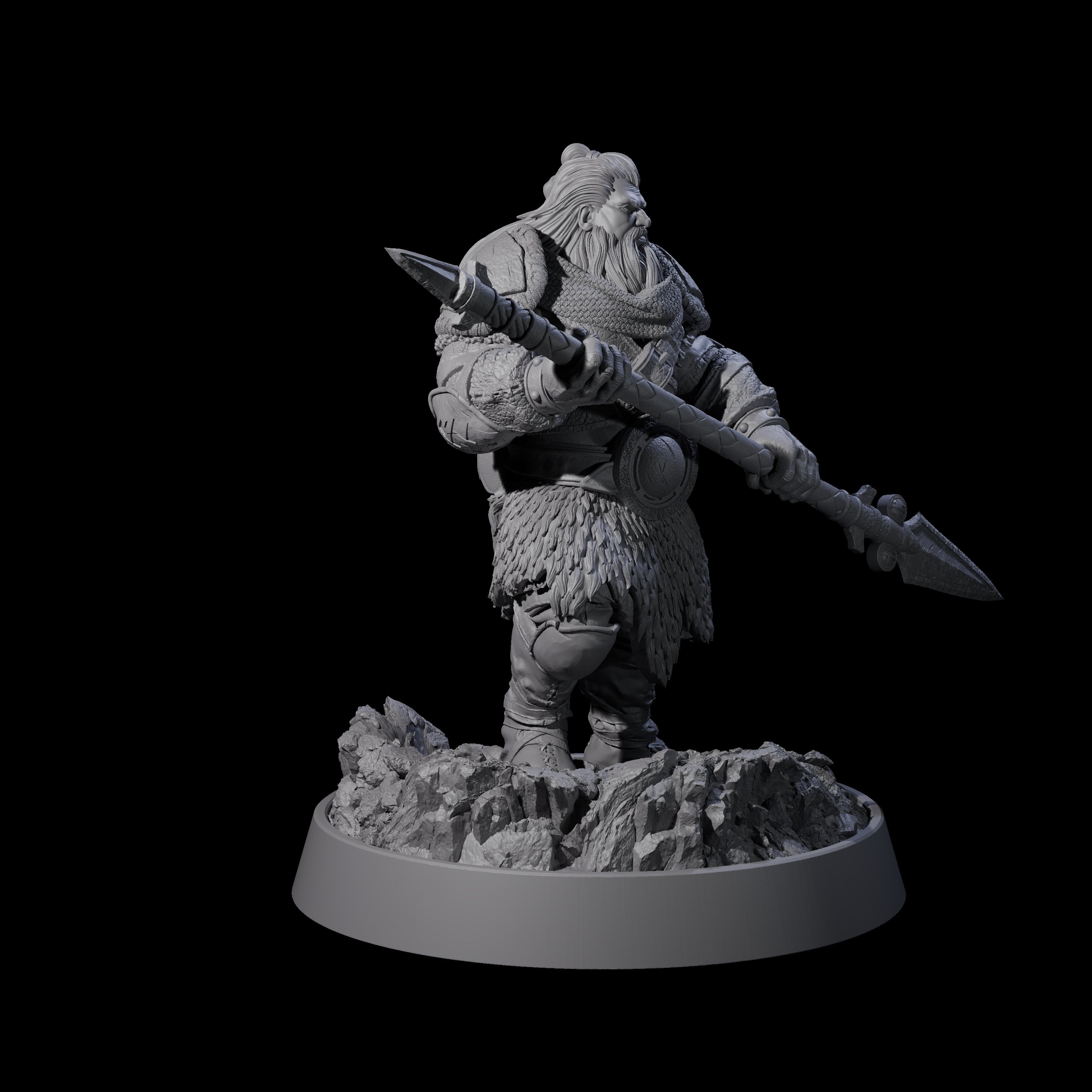 Veteran Viking Warrior M Miniature for Dungeons and Dragons, Pathfinder or other TTRPGs