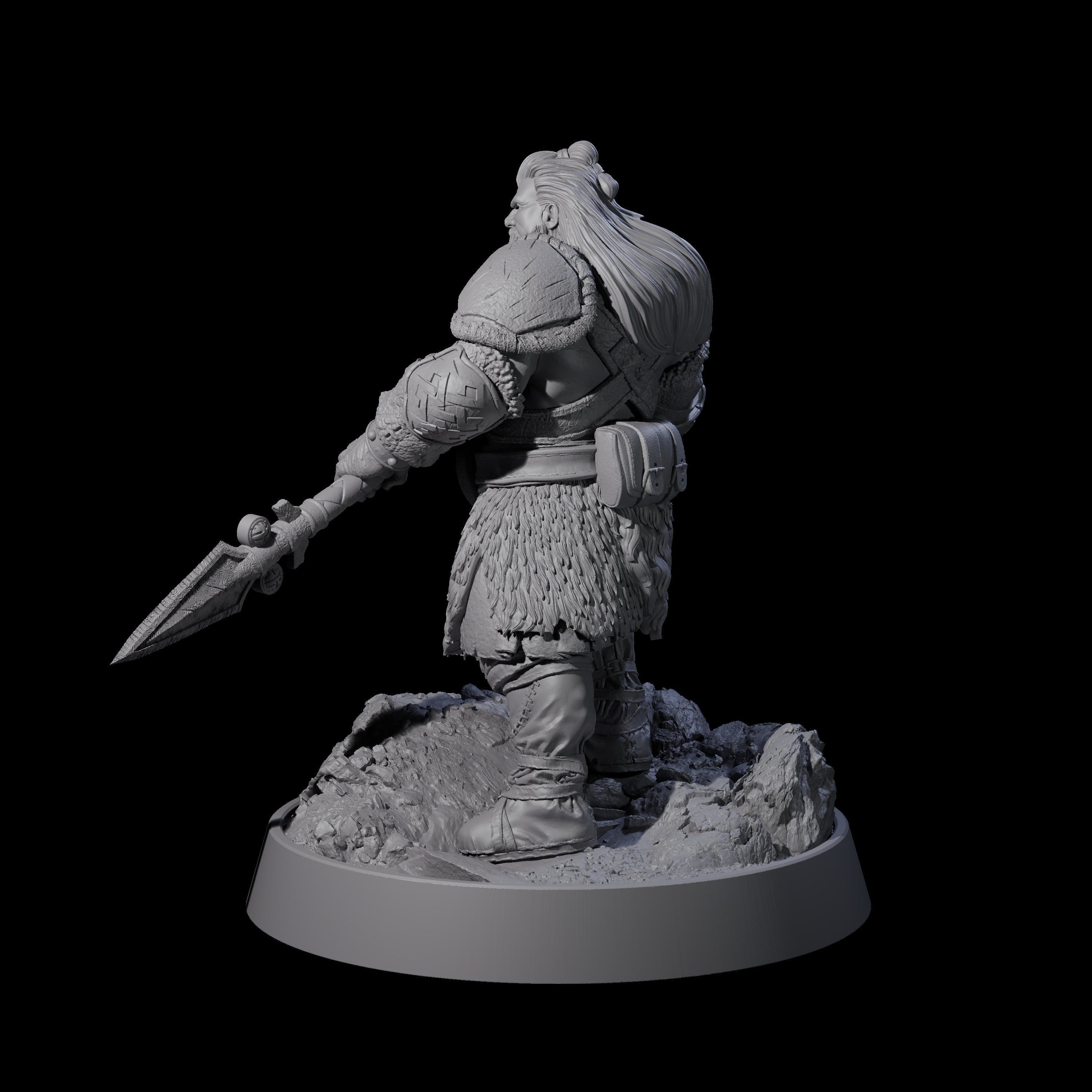 Veteran Viking Warrior M Miniature for Dungeons and Dragons, Pathfinder or other TTRPGs