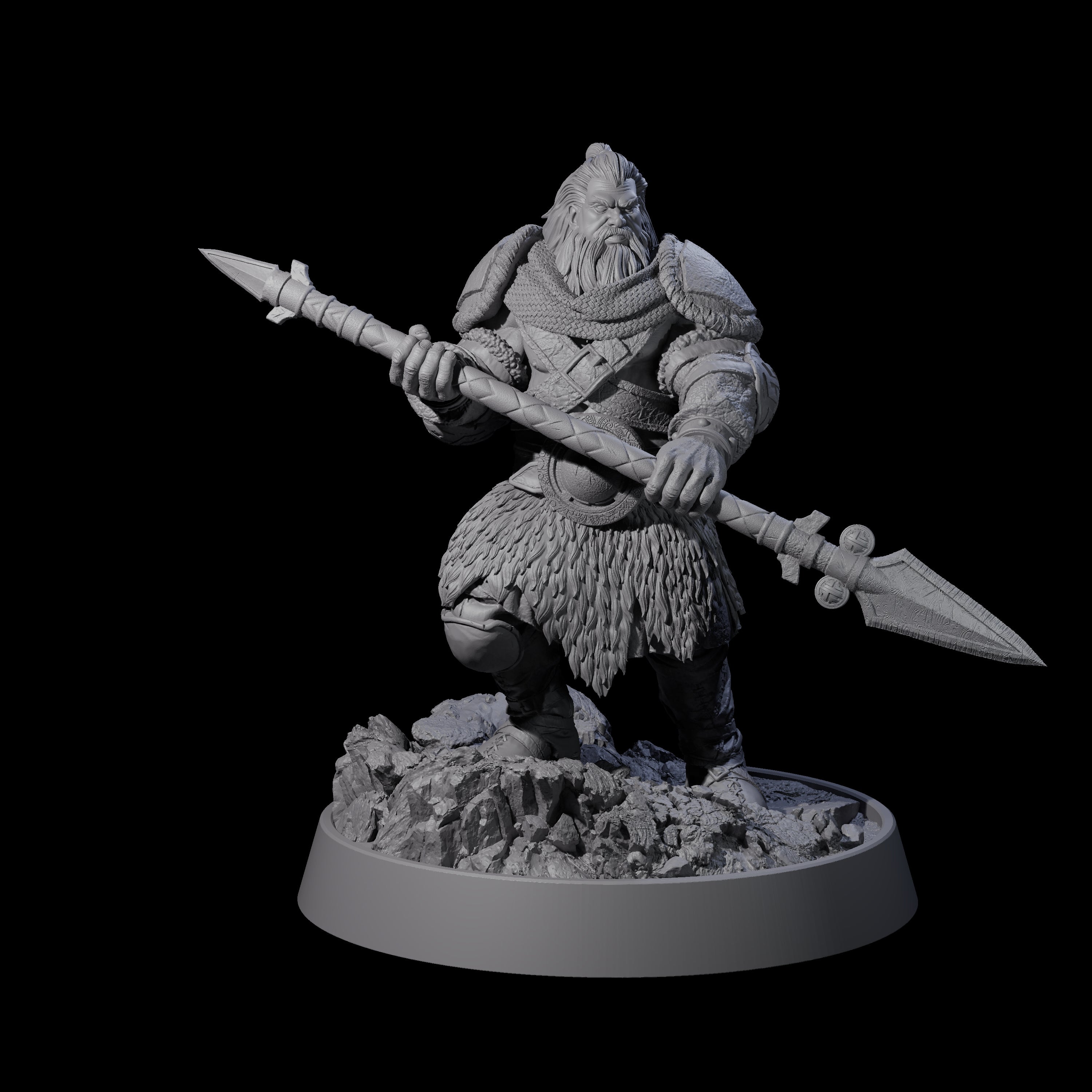Veteran Viking Warrior M Miniature for Dungeons and Dragons, Pathfinder or other TTRPGs