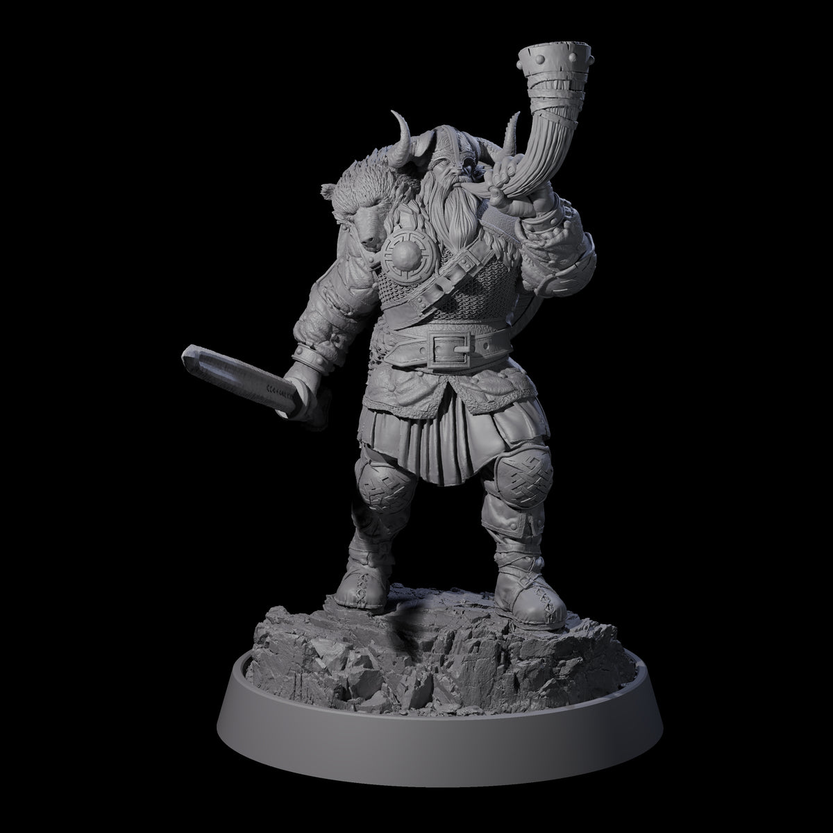 Veteran Viking Warriors Miniature for Dungeons and Dragons, Pathfinder or other TTRPGs