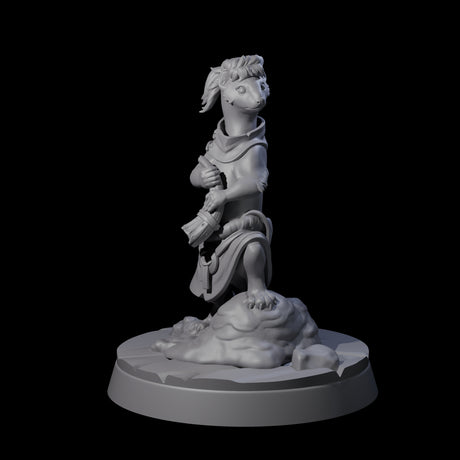 Vigilant Ferret Scout Miniature for Dungeons and Dragons, Pathfinder or other TTRPGs