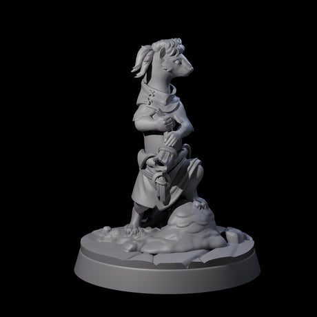 Vigilant Ferret Scout Miniature for Dungeons and Dragons, Pathfinder or other TTRPGs