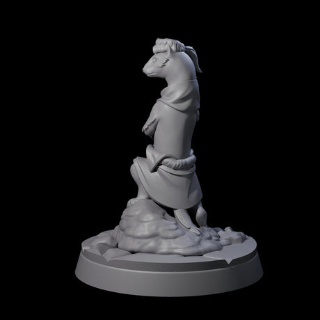 Vigilant Ferret Scout Miniature for Dungeons and Dragons, Pathfinder or other TTRPGs