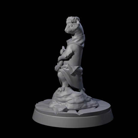 Vigilant Ferret Scout Miniature for Dungeons and Dragons, Pathfinder or other TTRPGs