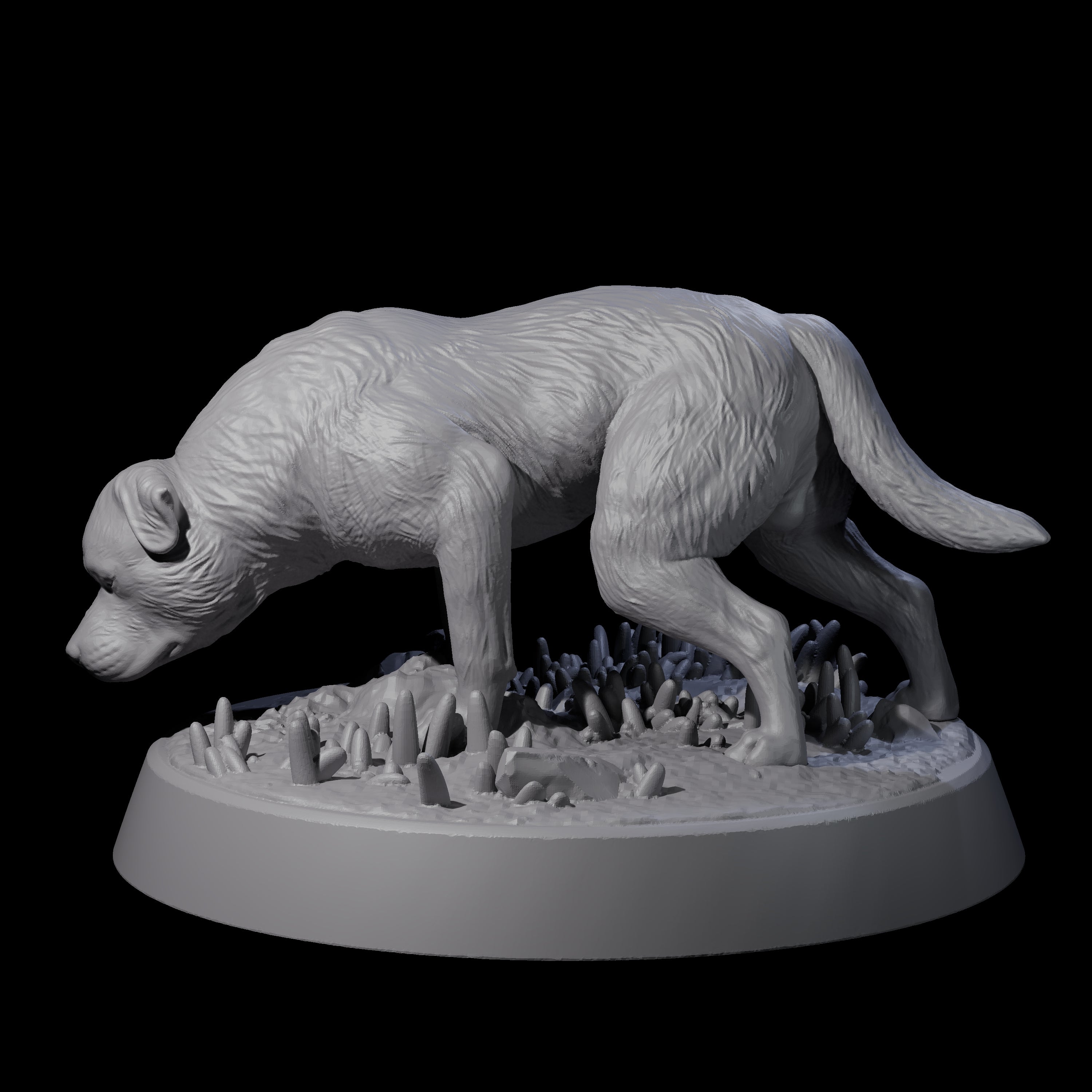Vigilant Guard Dog B Miniature for Dungeons and Dragons, Pathfinder or other TTRPGs
