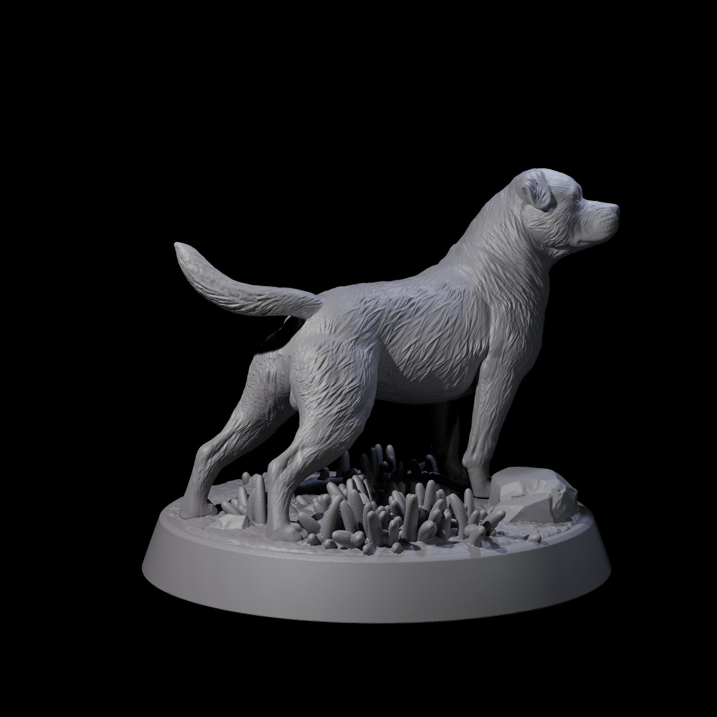 Vigilant Guard Dogs Miniature for Dungeons and Dragons, Pathfinder or other TTRPGs