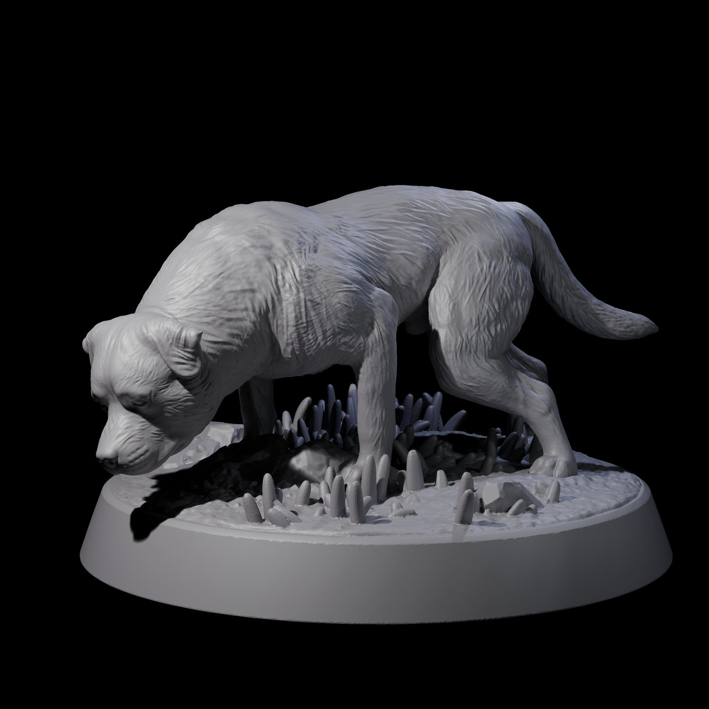 Vigilant Guard Dogs Miniature for Dungeons and Dragons, Pathfinder or other TTRPGs
