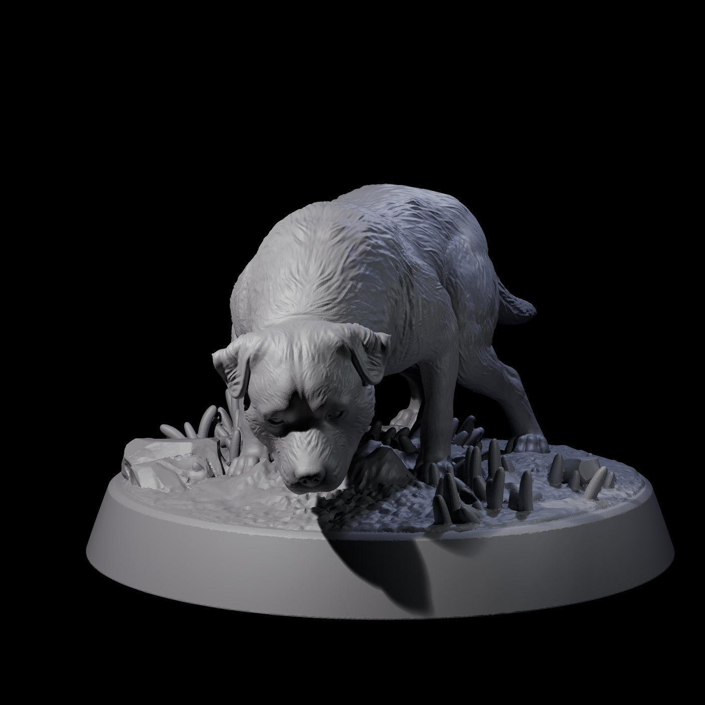Vigilant Guard Dogs Miniature for Dungeons and Dragons, Pathfinder or other TTRPGs