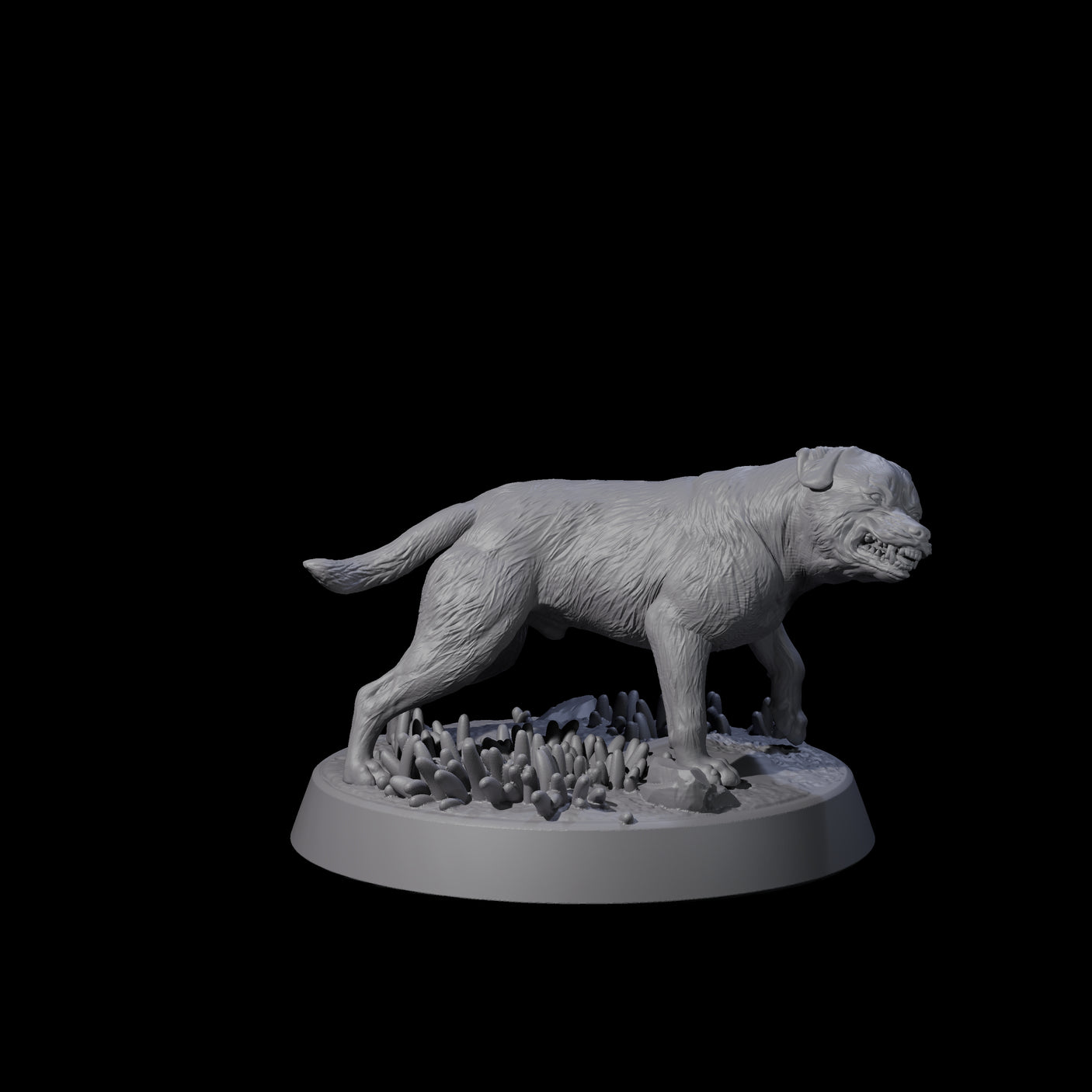 Vigilant Guard Dogs Miniature for Dungeons and Dragons, Pathfinder or other TTRPGs