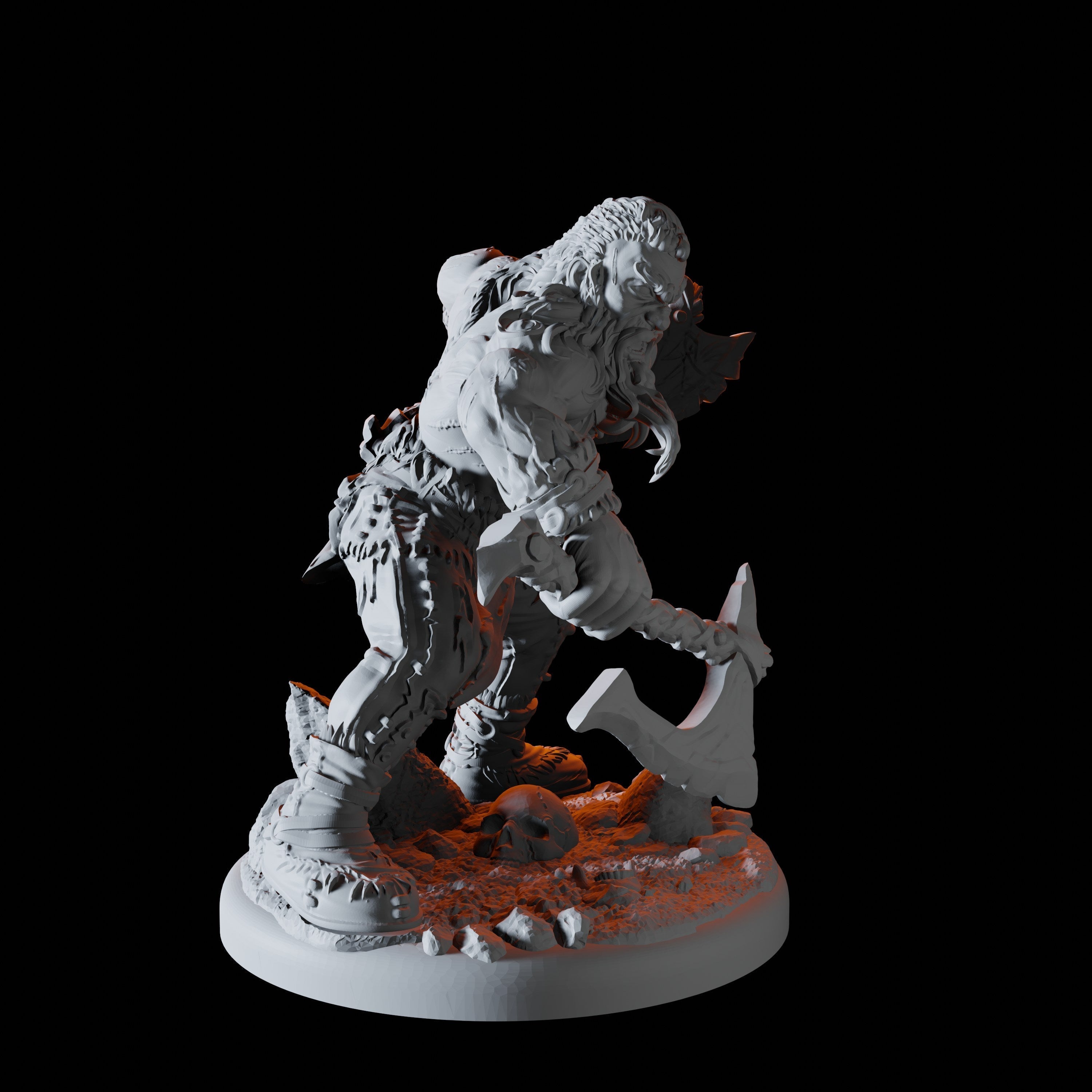 Viking Berserker Miniature for Dungeons and Dragons - Myth Forged