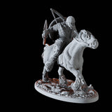 Viking Rider Miniature for Dungeons and Dragons, Pathfinder or other TTRPGs