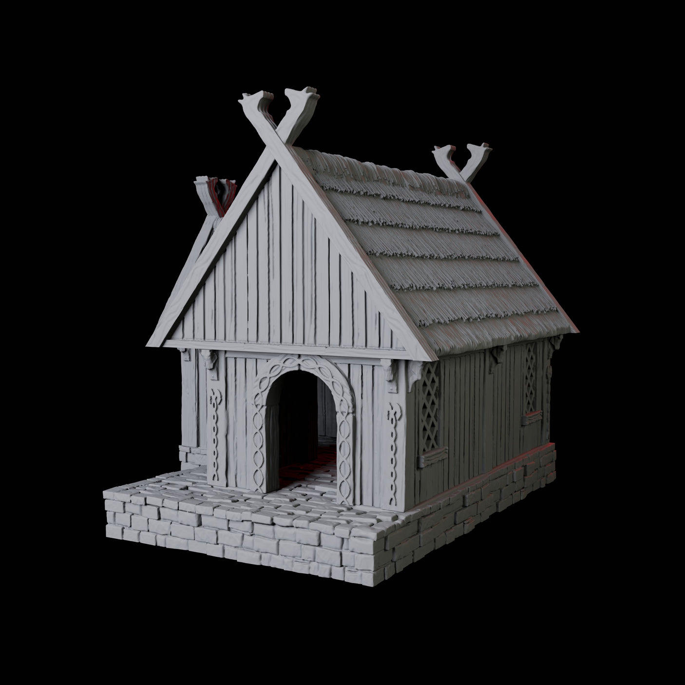 Villager's House - Saxonia Miniature for Dungeons and Dragons, Pathfinder or other TTRPGs